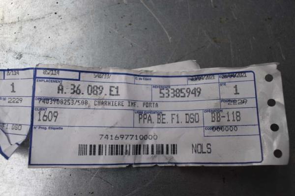 CHARNIERE DE PORTE ARRIERE GAUCHE/DROITE INFERIEUR CITROEN JUMPER / PEUGEOT BOXER / FIAT DUCATO - Vue 3